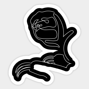 Sloth One Line Sticker